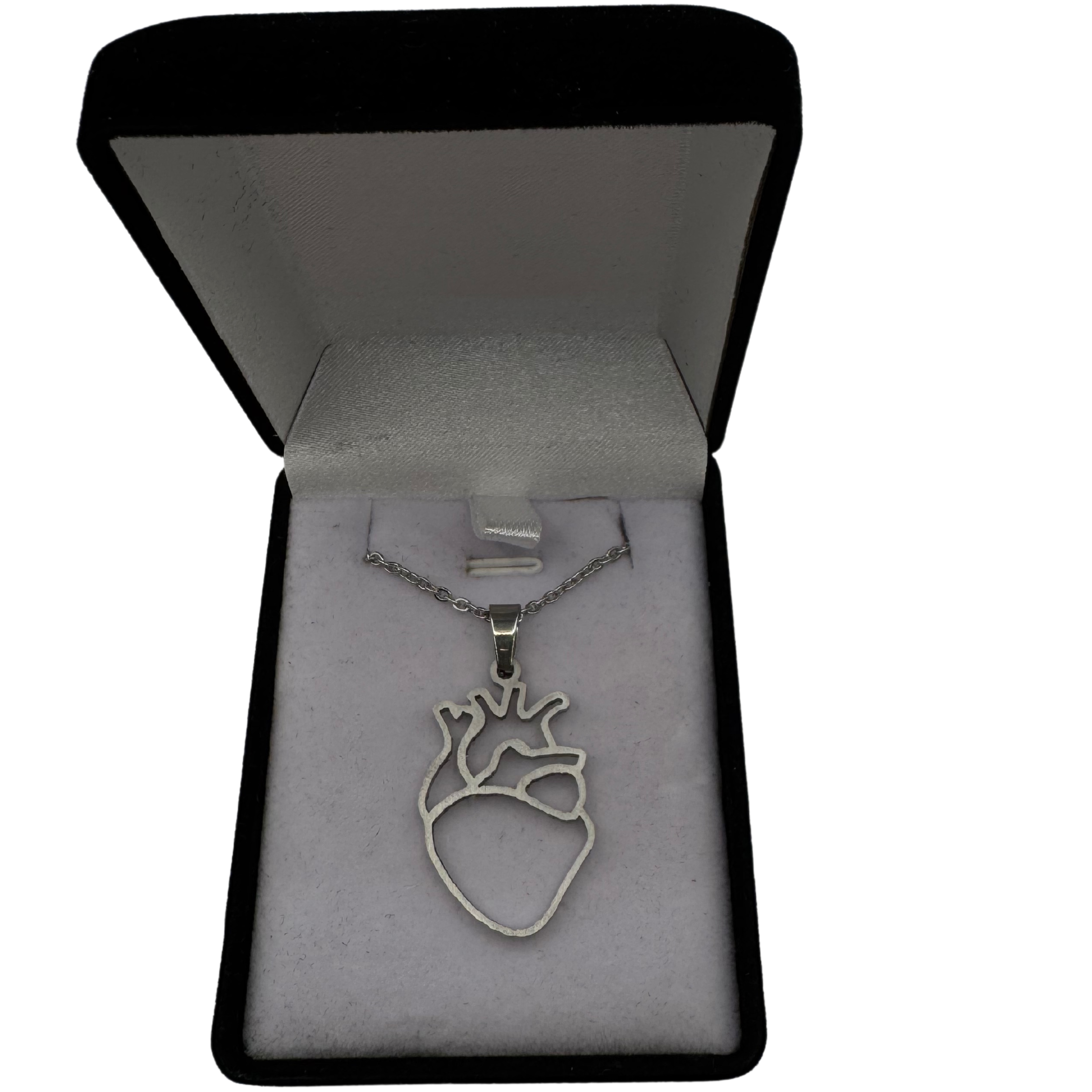 Collier Cœur QLF acier inoxydable