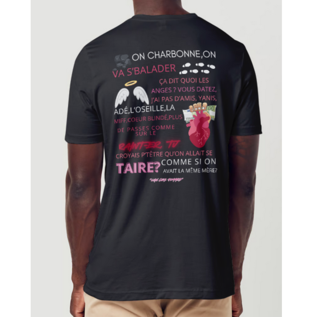 T-shirt Paroles "Loin des Hommes" PNL qlfwood™