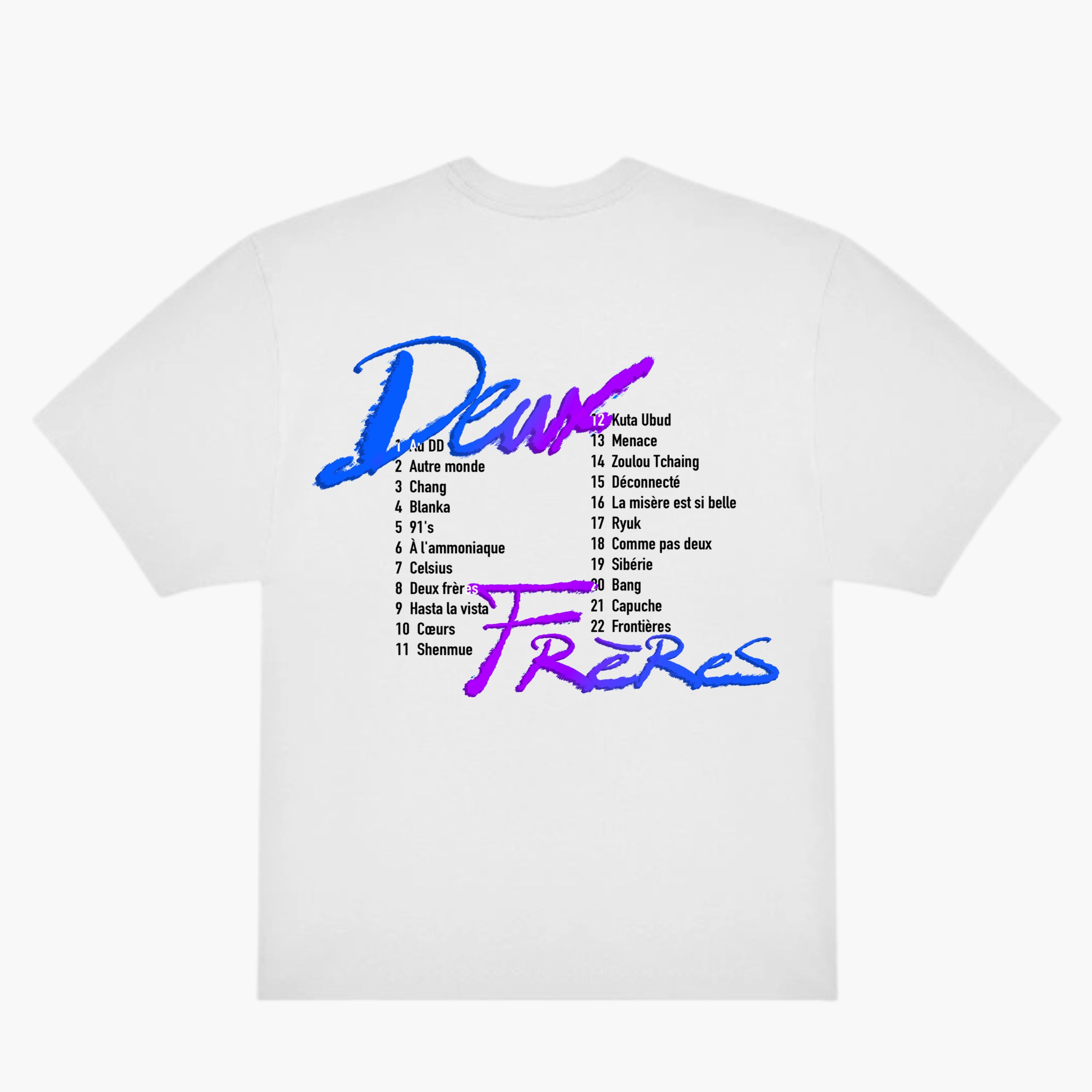 T-Shirt TrackList - Deux Frères