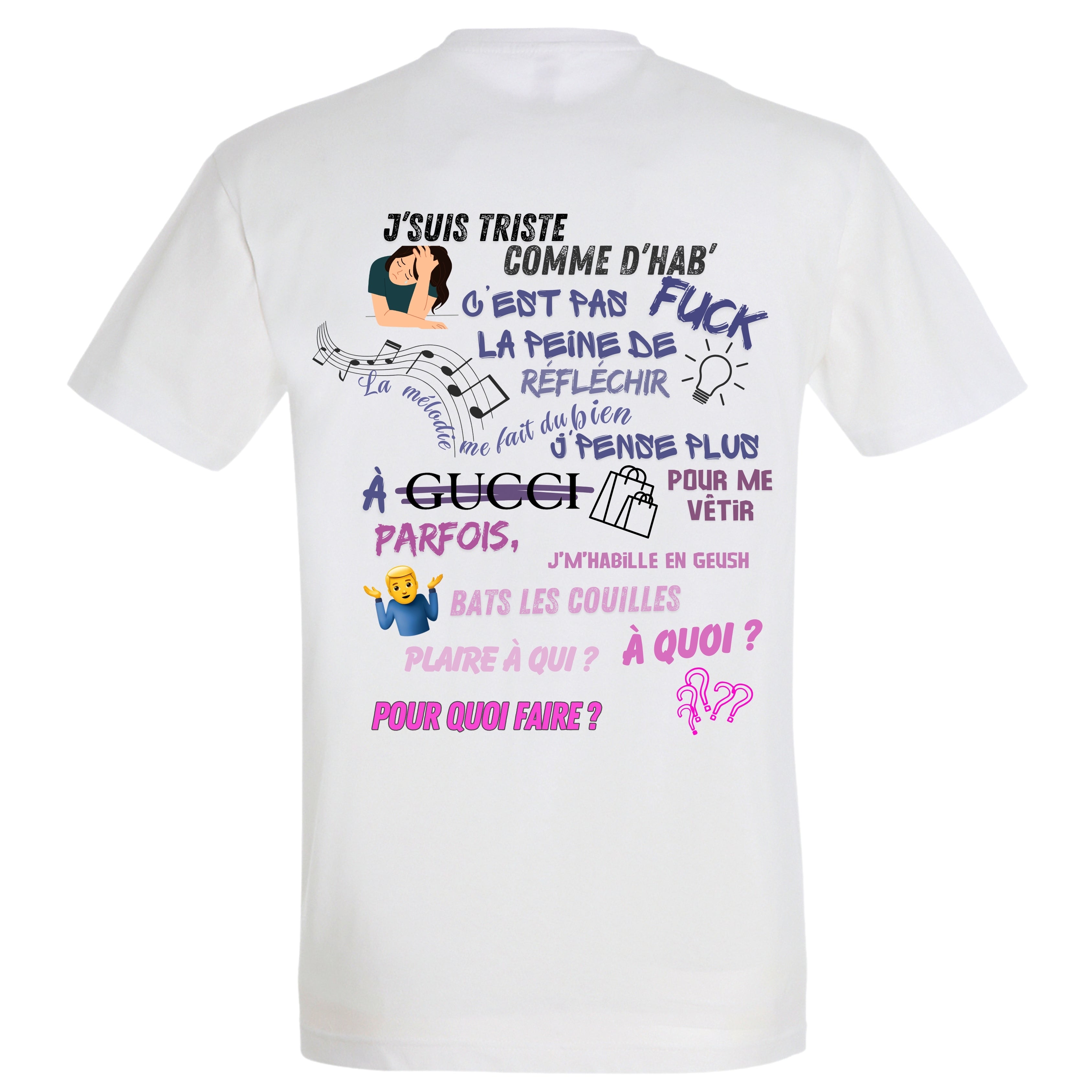 T-shirt Paroles "LA MISÈRE EST SI BELLE " - qlfwood™