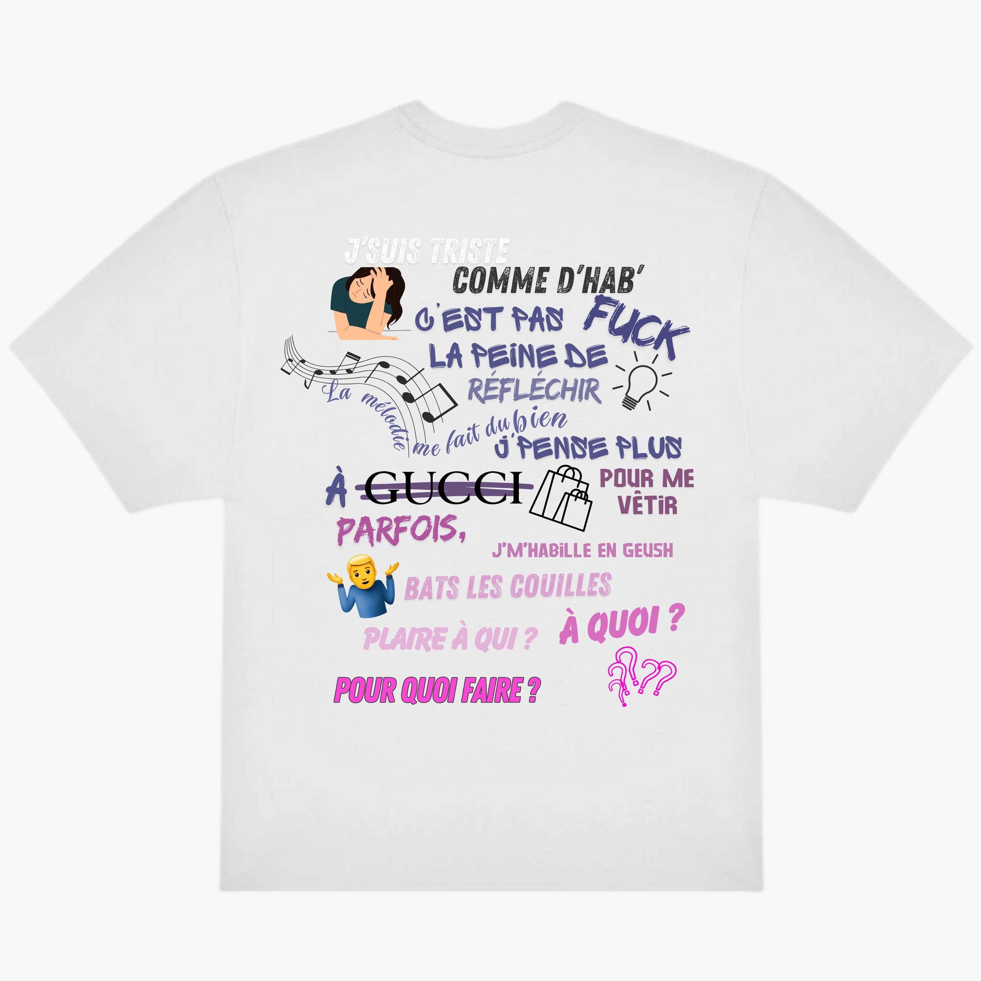 T-shirt Paroles "LA MISÈRE EST SI BELLE"