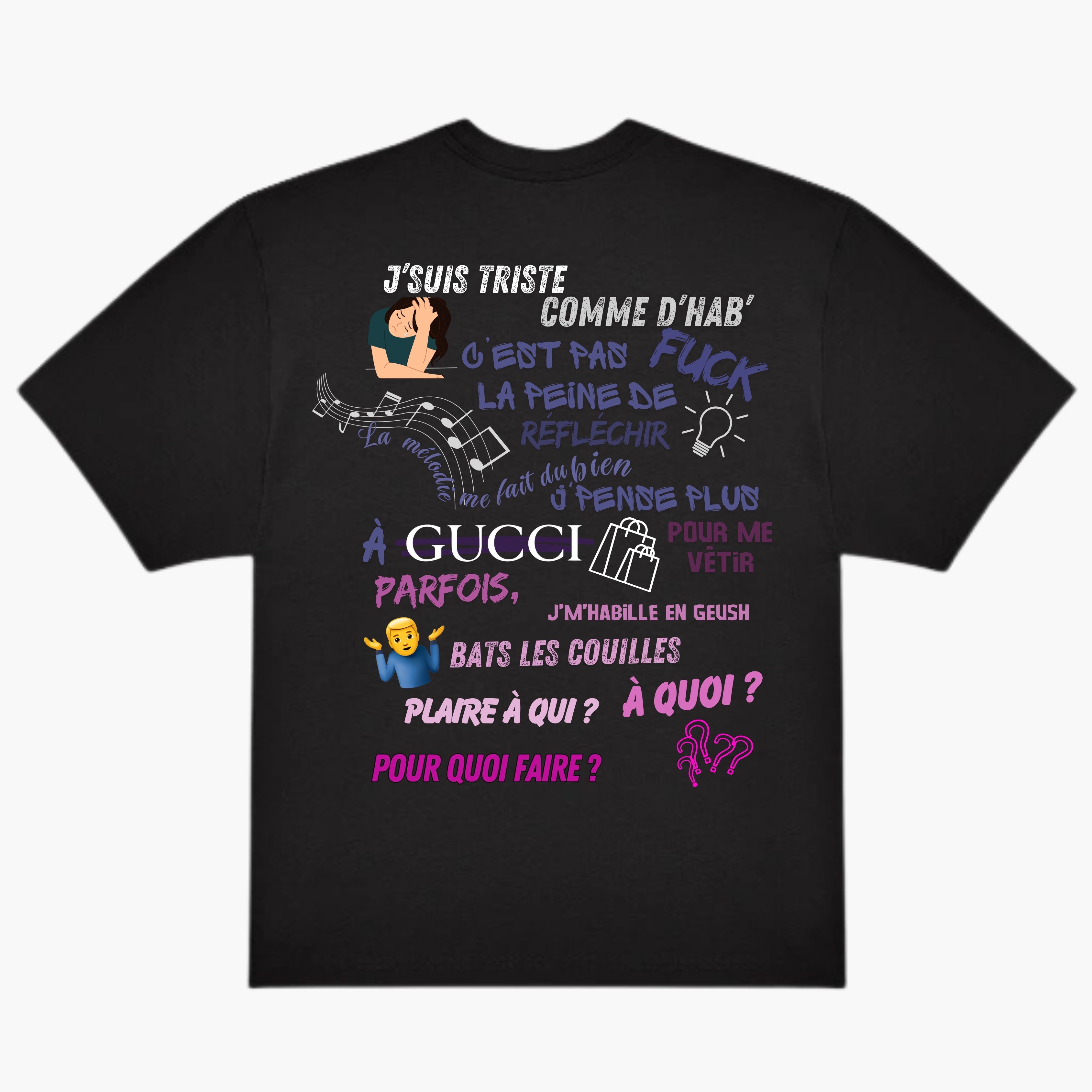 T-shirt Paroles "LA MISÈRE EST SI BELLE"