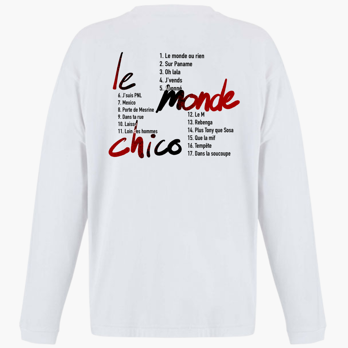 T-Shirt Manche Longue - track liste LMC