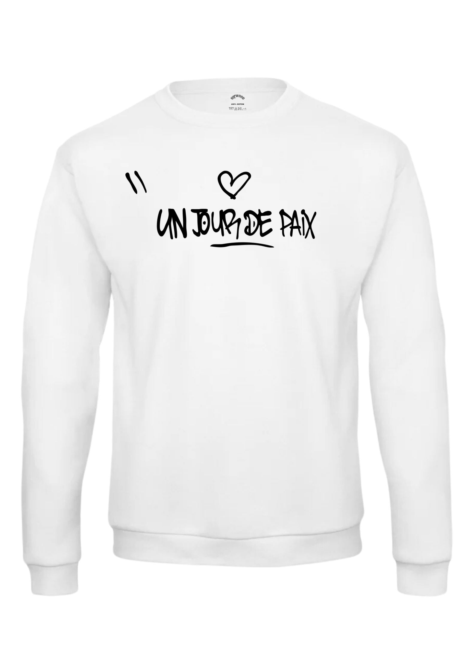 Sweat col rond "Un jour de paix"