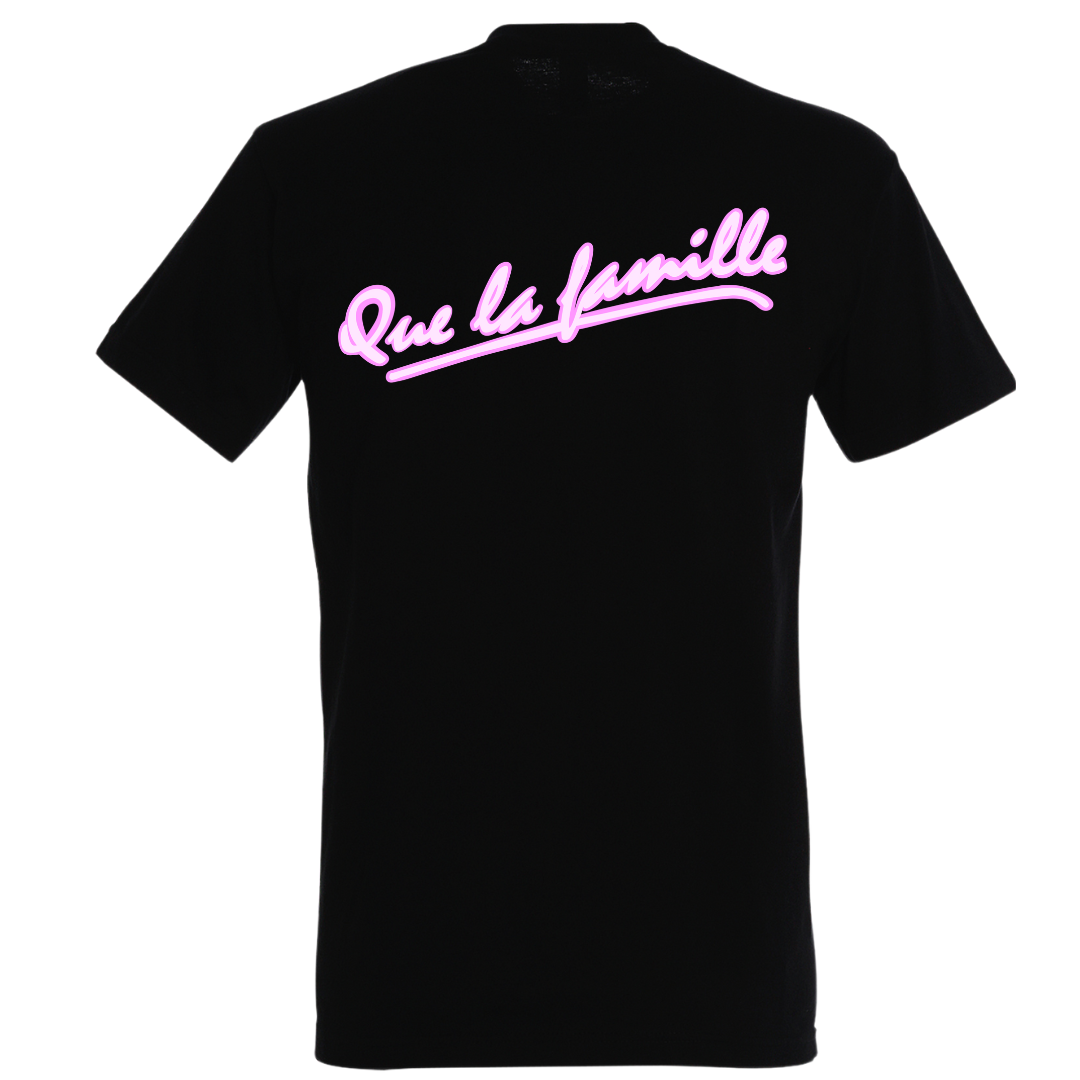 T-shirt Que la Famille Rose Néon