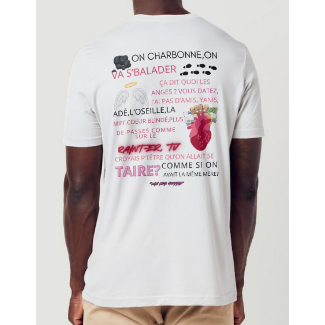 T-shirt Paroles "Loin des Hommes" PNL qlfwood™