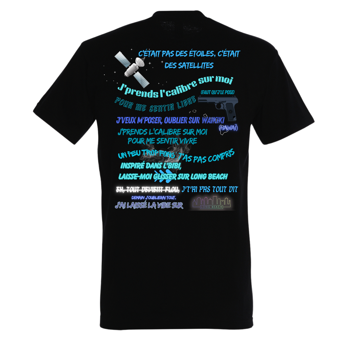 T-shirt Paroles "CHAMPS MARS" Moha mmz - qlfwood™
