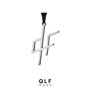 Pendentif QLF 100% acier inoxydable- qlfwood™