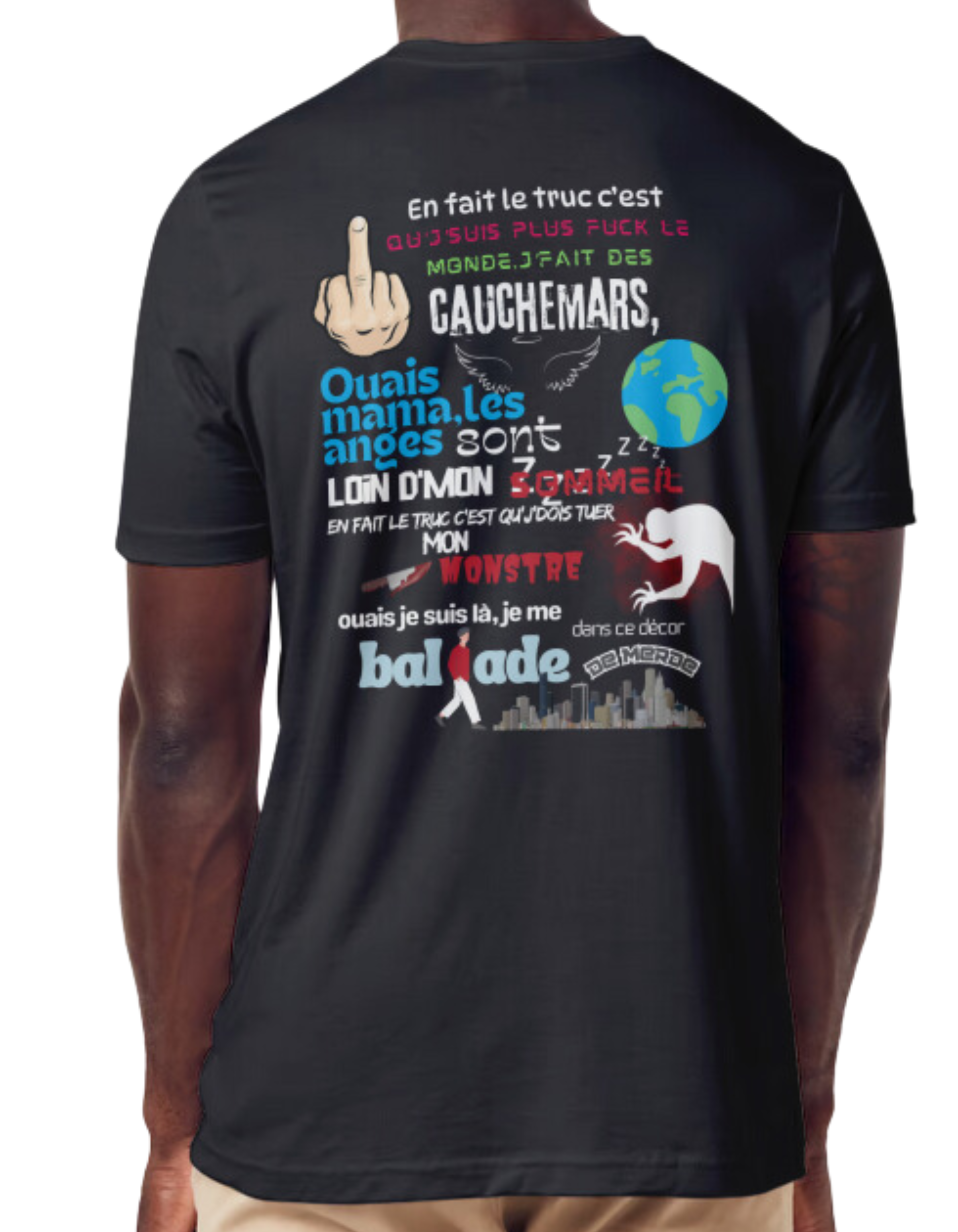 T-shirt Paroles "Humain"