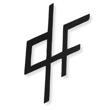 Logo QLF en bois Noir fait main - qlfwood™