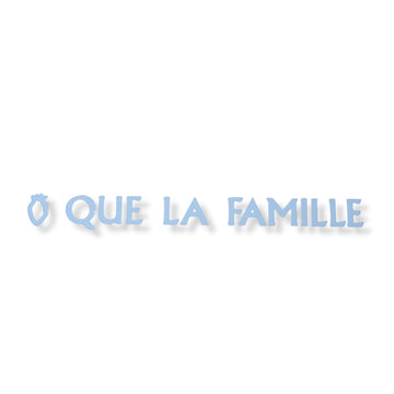 Stickers QUE LA FAMILLE Blanc - qlfwood™