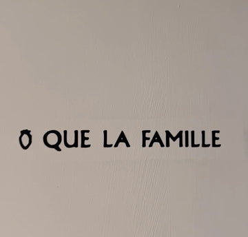 Stickers QUE LA FAMILLE noir - qlfwood™
